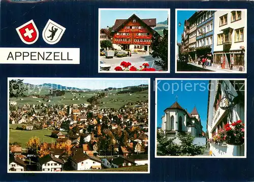 AK / Ansichtskarte Appenzell_IR Teilansichten Panorama Kirche Appenzell IR