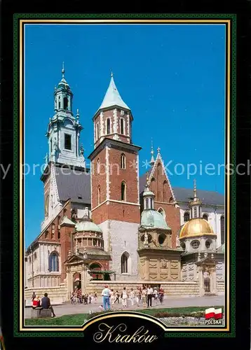 AK / Ansichtskarte Krakow_Krakau The Royal Castleat Wawel Gothic cathedral Krakow Krakau