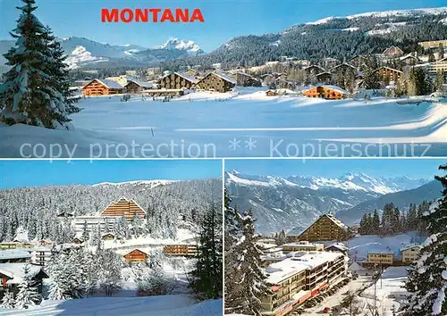 AK / Ansichtskarte Montana_VS Hiver sur Montana Panorama Montana_VS