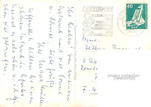 AK / Ansichtskarte Oberstdorf Breitachklamm Nebelhornbahn Kirche Kirchstrasse Oberstdorf