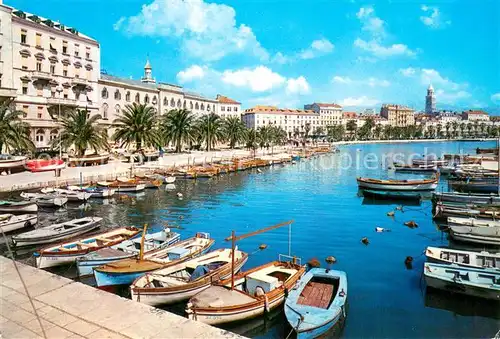 AK / Ansichtskarte Split_Spalato Hafenpartie Split_Spalato