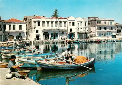AK / Ansichtskarte Rethymnon_Kreta Teilansicht des alten Hafens Rethymnon Kreta