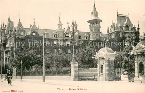 AK / Ansichtskarte Zuerich_ZH Rotes Schloss Zuerich_ZH