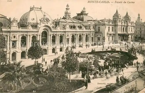 AK / Ansichtskarte Monte Carlo_Monaco Facade du Casino 