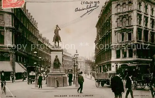 AK / Ansichtskarte London__UK Holborn Circus Monument 