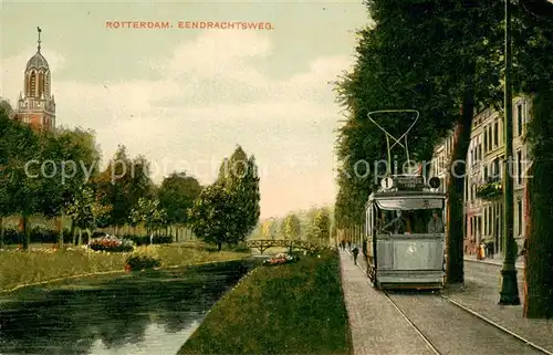 AK / Ansichtskarte Rotterdam Eendrachtsweg Strassenbahn Rotterdam