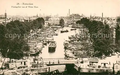 AK / Ansichtskarte Rotterdam Haringvliet van af Witte Huis Rotterdam