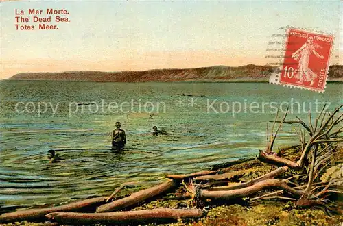 AK / Ansichtskarte Dead_Sea_Totes_Meer Uferpartie am Toten Meer Dead_Sea_Totes_Meer