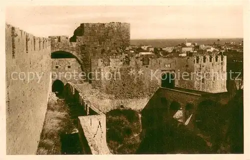 AK / Ansichtskarte Rodi__Rhodes_Rhodos_Greece Baluardo interno di Porta Coschino 