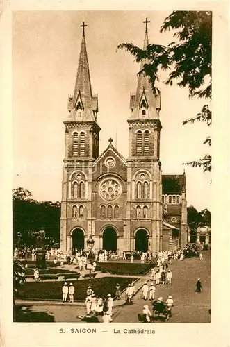 AK / Ansichtskarte Saigon La Cathedrale saigon