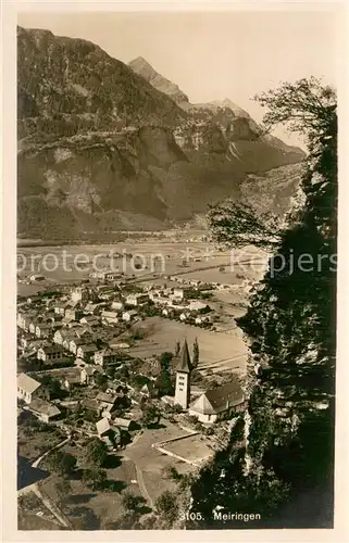 AK / Ansichtskarte Meiringen_BE Blick ins Tal Berner Alpen Meiringen BE