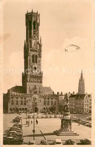 AK / Ansichtskarte Bruges_Brugge_Flandre Halletoren 