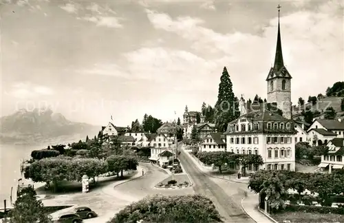 AK / Ansichtskarte Weggis_Vierwaldstaettersee Teilansicht Weggis_Vierwaldstaettersee