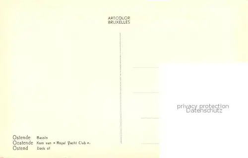 AK / Ansichtskarte Ostende_Oostende Bassin 