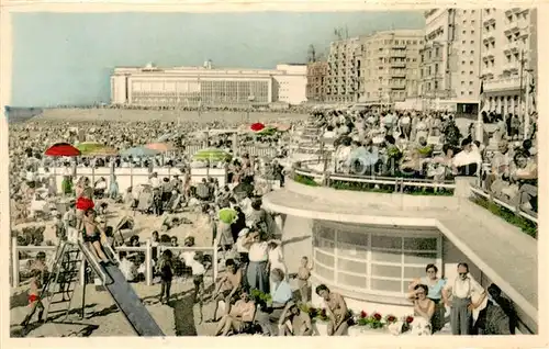 AK / Ansichtskarte Oostende_Ostende Strand en Kursaal 
