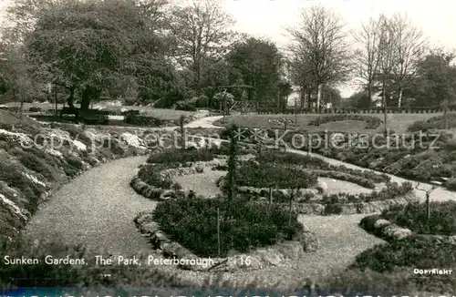 AK / Ansichtskarte Peterborough__UK Sunken Gardens 