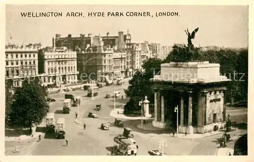 AK / Ansichtskarte London__UK Wellington Arch Hyde Park Corner Monument 