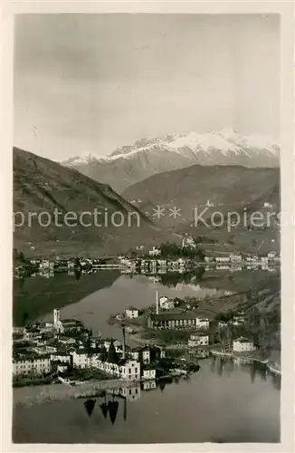 AK / Ansichtskarte Lavena_Ponte_Tresa Panorama Lago di Lugano Stretto di Lavena Alpi veduta aerea Lavena_Ponte_Tresa