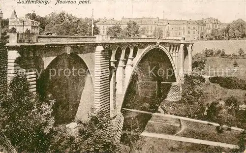 AK / Ansichtskarte Luxembourg__Luxemburg Nouveau pont 