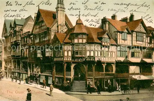 AK / Ansichtskarte Chester__Cheshire_UK The Cross 