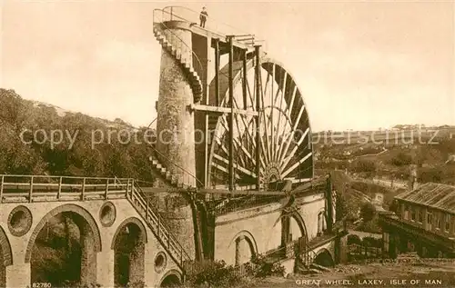 AK / Ansichtskarte Laxey_Isle_of_Man_UK Great Wheel 