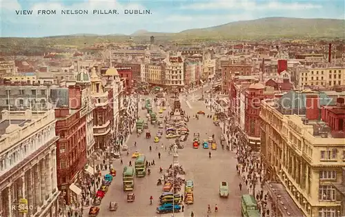 AK / Ansichtskarte Dublin__Ireland_UK View from Nelson Pillar Valentines Post Card 