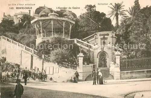 AK / Ansichtskarte Monte Carlo_Monaco Escalier du Casino 