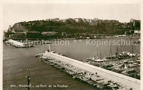 AK / Ansichtskarte Monaco Le Port et le Rocher Monaco