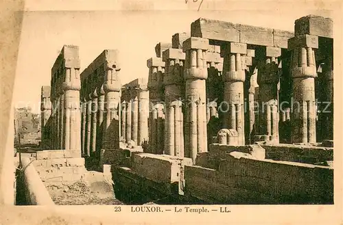 AK / Ansichtskarte Louxor_Luxor_Egypt Le Temple 