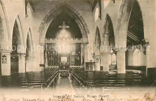 AK / Ansichtskarte Kings_Heath_Birmingham__UK Interieur All Saints 