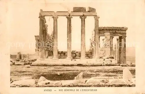 AK / Ansichtskarte Athenes_Athen Vue generale de l Erechtheion Antike Staette Athenes Athen