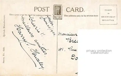 AK / Ansichtskarte Blackpool_UK Rough sea Tower 