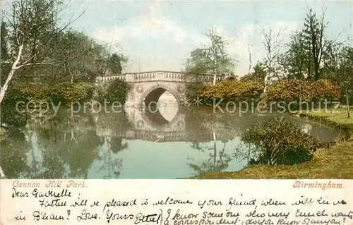 AK / Ansichtskarte Birmingham__UK Cannon Hill Park 