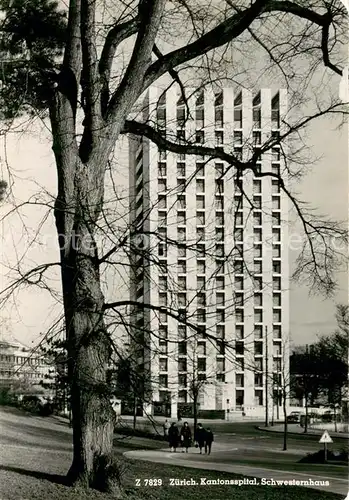 AK / Ansichtskarte Zuerich_ZH Kantonsspital Schwesternhaus Hochhaus Zuerich_ZH