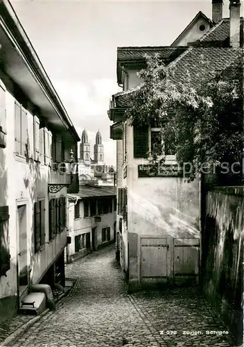 AK / Ansichtskarte Zuerich_ZH Schipfe Historisches Quartier Zuerich_ZH