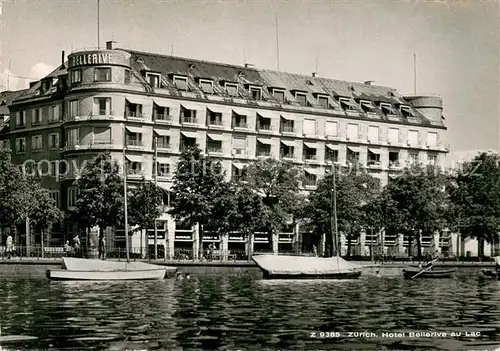 AK / Ansichtskarte Zuerich_ZH Hotel Bellerive au Lac Zuerich_ZH