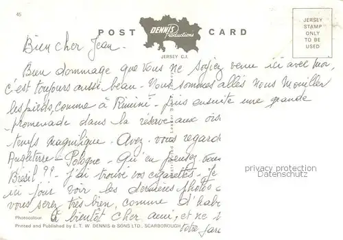 AK / Ansichtskarte St_Brelades_Bay_Jersey_UK Panorama Strand 