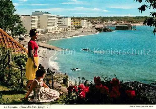 AK / Ansichtskarte Havre des Pas_Jersey_UK La Collette Kuestenpanorama Strand 