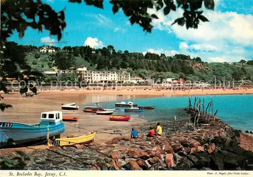 AK / Ansichtskarte St_Brelades_Bay_Jersey_UK Panorama Beach 