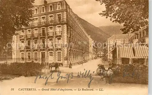 AK / Ansichtskarte Cauterets_65_Hautes Pyrenees Grand Hotel d Anglterre   Le Boulevard 