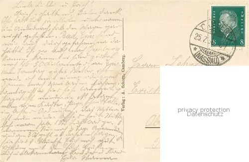 AK / Ansichtskarte Camberg_Bad Dombacherweg Camberg_Bad