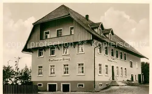 AK / Ansichtskarte Elzach Hoeh. Gasthaus u. Pension zum Kreuz Aussenansicht Elzach