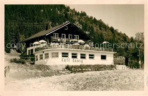 AK / Ansichtskarte Oberjoch Cafe Pension Lanig Aussenansicht Oberjoch