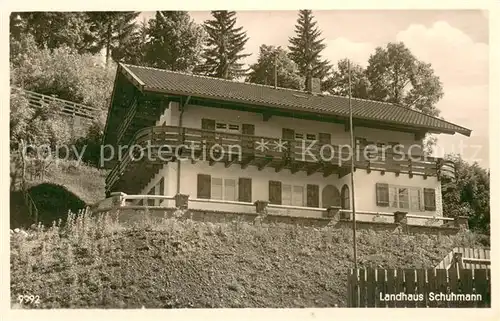 AK / Ansichtskarte Bad_Oberdorf Landhaus Schuhmann Aussenansicht Bad_Oberdorf