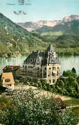 AK / Ansichtskarte Vitznau_Witznau_Vierwaldstaettersee_LU Park Hotel Aussenansicht 
