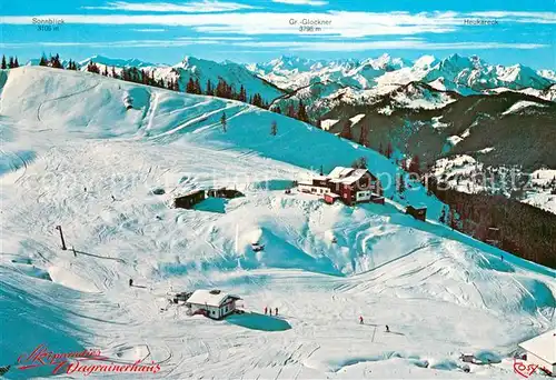 AK / Ansichtskarte Wagrain__Salzburg_AT Skiparadies Wagrainrhaus m. Gr. Glockner u. Sonnblick 