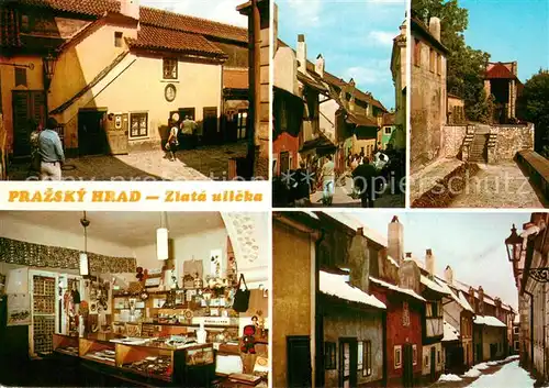 AK / Ansichtskarte Prazsky_Hrad Zlata ulicka Prager Burg Prazsky Hrad