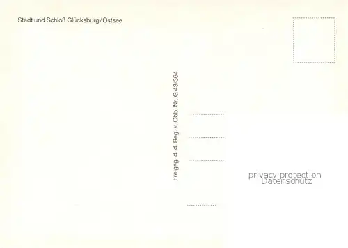AK / Ansichtskarte Gluecksburg_Ostseebad Fliegeraufnahme Stadt u. Schloss Gluecksburg_Ostseebad