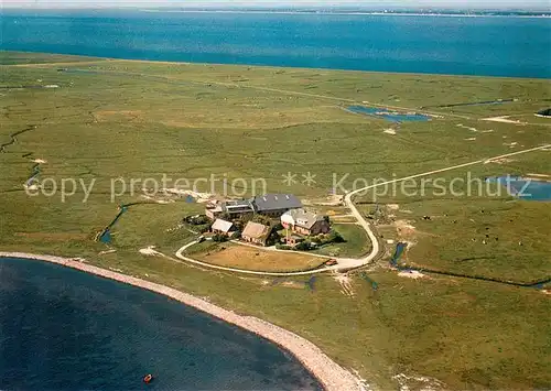 AK / Ansichtskarte Langeness Fliegeraufnahme Tadenswarft Langeness