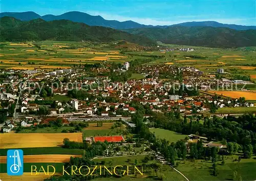 AK / Ansichtskarte Bad_Krozingen Fliegeraufnahme Thermalkurort Gesamtansicht Bad_Krozingen